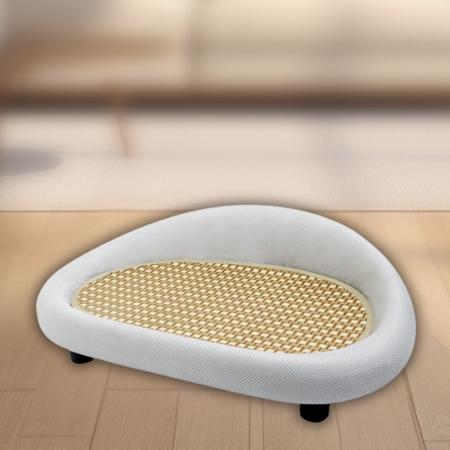 alles in een kat sofa wit kussen